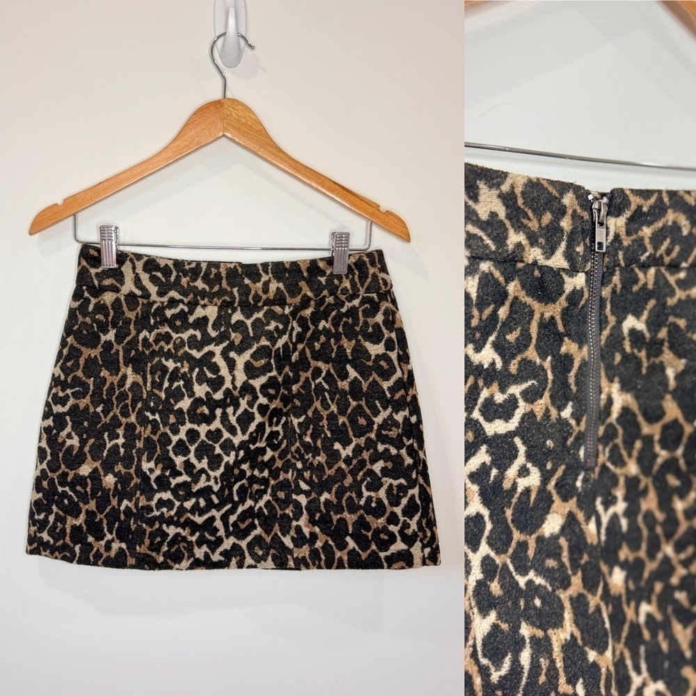 Forever21 Brown Leopard Mini Skirt (Small)